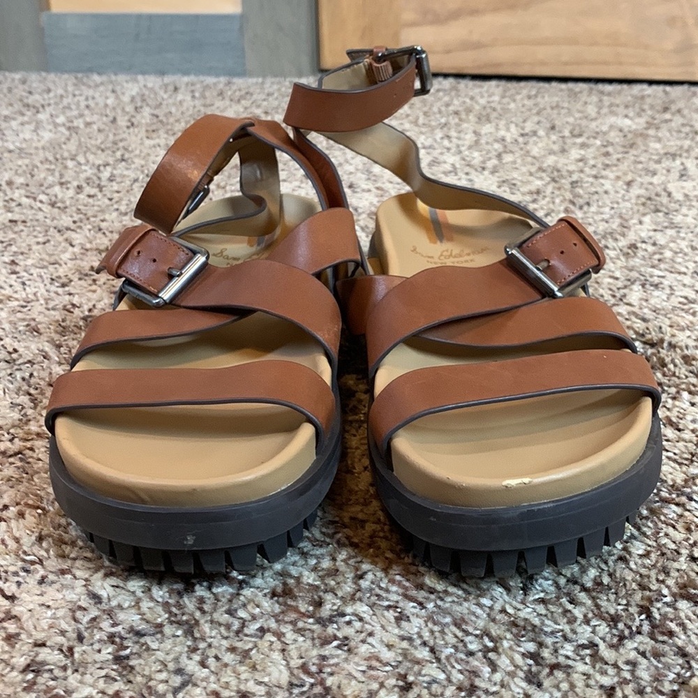 Sam Edelman Brown Strappy Sandals - Picture 9 of 11